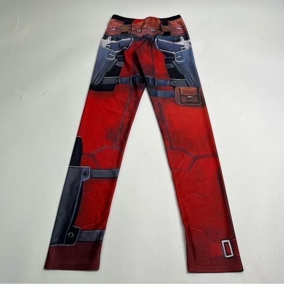 MARVEL Deadpool Comic Superhero Sexy Cosplay Halloween Costume Stretchy Leggings - Picture 4 of 11
